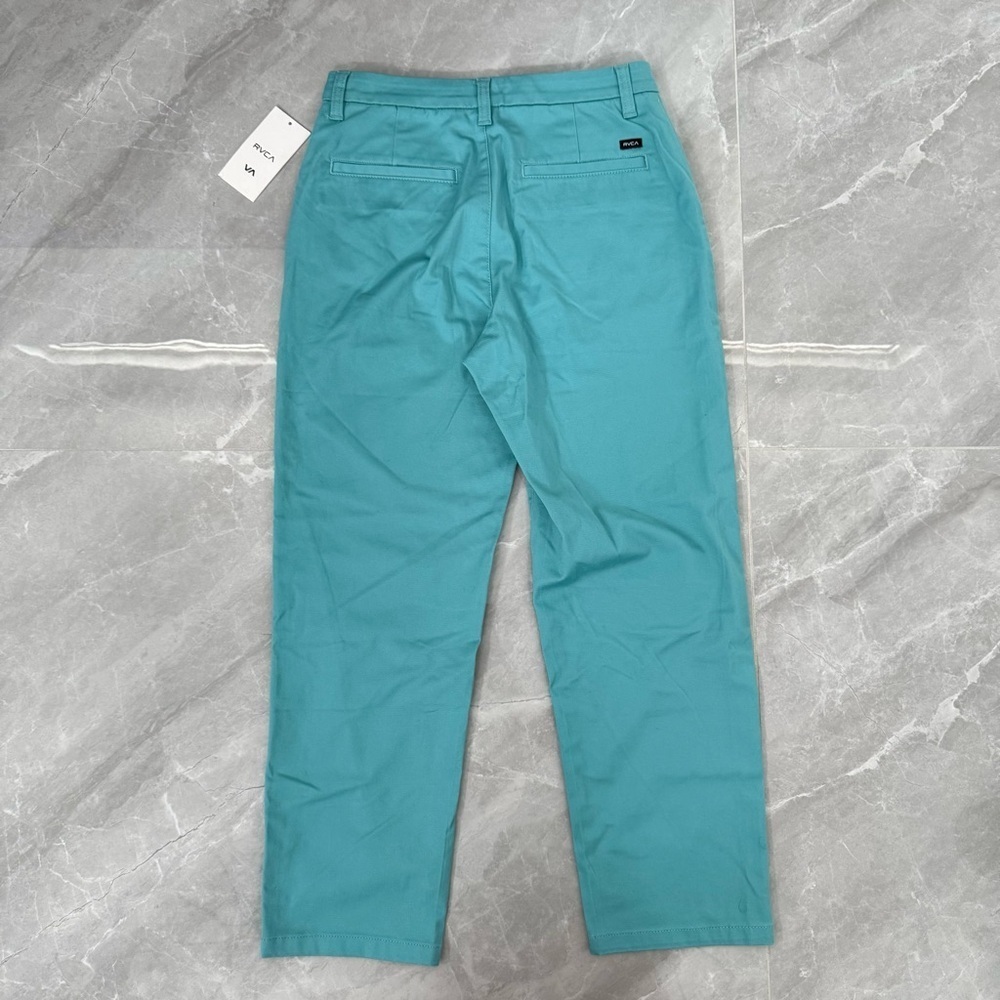 Women’s RVCA Weekend Stretch Mid-Rise Straight Leg Pant Pockets Size 27 - Picture 8 of 16